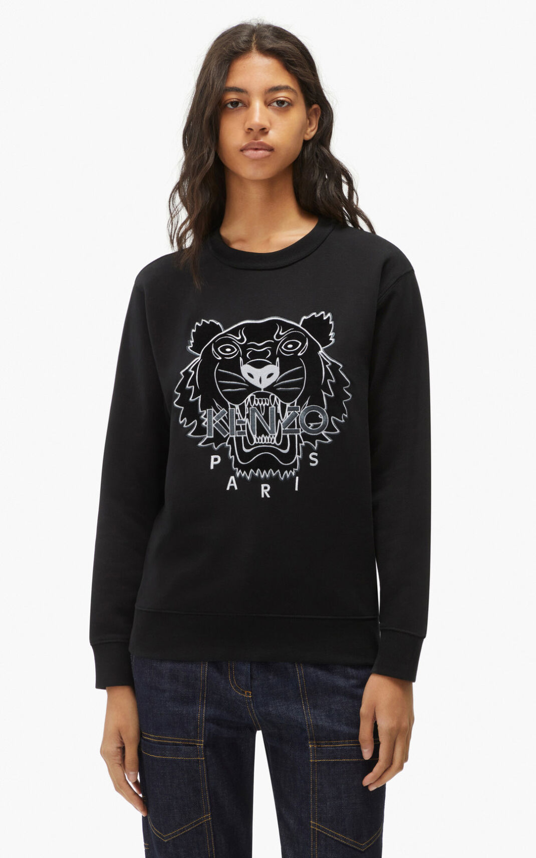 Sudadera Kenzo The Invierno Capsule Tiger Mujer Negras ARU024193